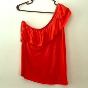 OLD NAVY Orange one shoulder top